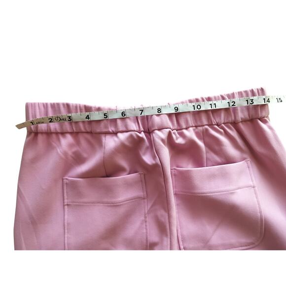 Anthropologie Maeve Women's Pink Lilac Straight Leg Seamed Trousers Pants Size 4 - Picture 11 of 13